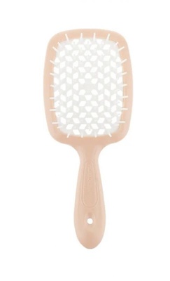 Janeke Superbrush Small щітка для волосся, світло персик + біла